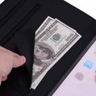 For Samsung Galaxy Tab A9+ Cat Skin-feel Litchi Leather Tablet Case(Black) - 3
