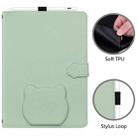 For Xiaomi Redmi Pad 2 Cat Skin-feel Litchi Leather Tablet Case(Green) - 2