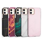 For iPhone 12 mini Marble Pattern Electroplating Phnom Penh TPU Phone Protective Case(Pink) - 2