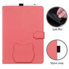 For Amazon Kindle Scribe 10.2 2022 / 2024 Cat Skin-feel Litchi Leather Tablet Case(Watermelon Red) - 2