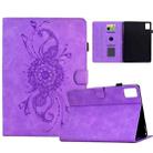 For Lenovo Xiaoxin Pad 11 2025 Mandala Embossed Smart Leather Tablet Case(Light Purple) - 1