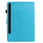 For Samsung Galaxy Tab S10 FE+ Mandala Embossed Smart Leather Tablet Case(Sky Blue) - 3