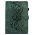 For Samsung Galaxy Tab S10 FE+ Mandala Embossed Smart Leather Tablet Case(Green) - 2