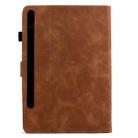 For Samsung Galaxy Tab S10 FE+ Mandala Embossed Smart Leather Tablet Case(Brown) - 3
