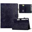 For Samsung Galaxy Tab S10 FE+ Mandala Embossed Smart Leather Tablet Case(Black) - 1