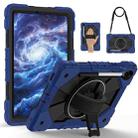 For Samsung Galaxy Tab S10 FE / S9 Contrast Color Robot Silicone Hybrid PC Tablet Case(Navy Black) - 2