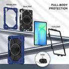 For Samsung Galaxy Tab S10 FE / S9 Contrast Color Robot Silicone Hybrid PC Tablet Case(Navy Black) - 3