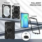 For Samsung Galaxy Tab S10 FE / S9 Contrast Color Robot Silicone Hybrid PC Tablet Case(Black) - 3