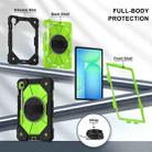 For Samsung Galaxy Tab S10 FE / S9 Contrast Color Robot Silicone Hybrid PC Tablet Case(Black Yellow Green) - 3