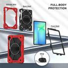 For Samsung Galaxy Tab S10 FE / S9 Contrast Color Robot Silicone Hybrid PC Tablet Case(Red Black) - 3