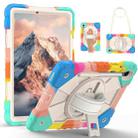 For Samsung Galaxy Tab S10 FE / S9 Contrast Color Robot Silicone Hybrid PC Tablet Case(Colorful Blue) - 2