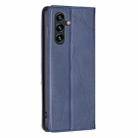 For Samsung Galaxy S25 FE 5G Rhombus Texture Magnetic Leather Phone Case(Blue) - 3