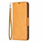 For Samsung Galaxy S25 FE 5G Lambskin Texture Pure Color Flip Leather Phone Case(Yellow) - 2
