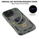 For iPhone 11 Three-core Mecha 360 Degree Rotation Magnetic Holder Phone Case(Army Green) - 2