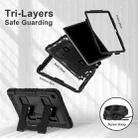 For Samsung Galaxy Tab S10 FE / S9 Big Holder Silicone Hydric PC Tablet Case with Shoulder Strap(Black) - 3