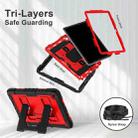 For Samsung Galaxy Tab S10 FE / S9 Big Holder Silicone Hydric PC Tablet Case with Shoulder Strap(Navy Blue Mint) - 3