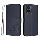 For HMD Fuison Litter Panda Embossing RFID Leather Phone Case with Lanyard(Blue) - 2
