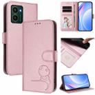 For HMD Pulse Pro / Pulse / Pulse+ Litter Panda Embossing RFID Leather Phone Case with Lanyard(Pink) - 1