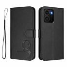 For HMD Skyline Litter Panda Embossing RFID Leather Phone Case with Lanyard(Black) - 2