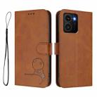 For HMD Skyline Litter Panda Embossing RFID Leather Phone Case with Lanyard(Brown) - 2