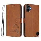For Nothing CMF Phone 1 Litter Panda Embossing RFID Leather Phone Case with Lanyard(Brown) - 2