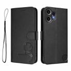 For Nothing CMF Phone 2 Pro Litter Panda Embossing RFID Leather Phone Case with Lanyard(Black) - 2