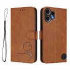 For Nothing CMF Phone 2 Pro Litter Panda Embossing RFID Leather Phone Case with Lanyard(Brown) - 2