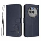 For Nothing Phone 3a Pro Litter Panda Embossing RFID Leather Phone Case with Lanyard(Blue) - 2