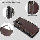For Samsung Galaxy Fold5 VIETAO Magnetic Buckle RFID Wallet Leather Phone Case(Coffee Brown) - 2