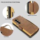 For Samsung Galaxy Fold5 VIETAO Magnetic Buckle RFID Wallet Leather Phone Case(Brown) - 2