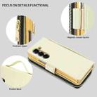 For Samsung Galaxy Fold5 VIETAO Magnetic Buckle RFID Wallet Leather Phone Case(Beige) - 2