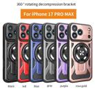 For iPhone 17 Pro Max Armor Rotating Holder MagSafe Phone Case(Rose Gold) - 2