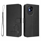 For ZTE Blade A35 Lite / A35 Core Litter Panda Embossing RFID Leather Phone Case with Lanyard(Black) - 2