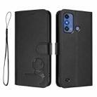 For ZTE Blade A53 Pro Litter Panda Embossing RFID Leather Phone Case with Lanyard(Black) - 2