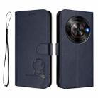 For ZTE Blade A75 5G / nubia Focus Litter Panda Embossing RFID Leather Phone Case with Lanyard(Blue) - 2