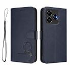 For ZTE Blade V60 4G / Axon 60 4G Litter Panda Embossing RFID Leather Phone Case with Lanyard(Blue) - 2