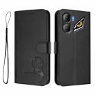 For ZTE nubia Neo 3 Litter Panda Embossing RFID Leather Phone Case with Lanyard(Black) - 2