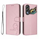 For ZTE nubia Neo 3 GT Litter Panda Embossing RFID Leather Phone Case with Lanyard(Pink) - 2