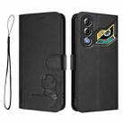 For ZTE nubia Neo 3 GT Litter Panda Embossing RFID Leather Phone Case with Lanyard(Black) - 2
