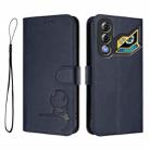 For ZTE nubia Neo 3 GT Litter Panda Embossing RFID Leather Phone Case with Lanyard(Blue) - 2
