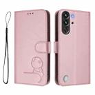 For ZTE nubia RedMagic 10 Pro / 10 Pro+ Litter Panda Embossing RFID Leather Phone Case with Lanyard(Pink) - 2