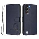 For ZTE nubia RedMagic 10 Pro / 10 Pro+ Litter Panda Embossing RFID Leather Phone Case with Lanyard(Blue) - 2