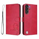 For ZTE nubia RedMagic 10 Pro / 10 Pro+ Litter Panda Embossing RFID Leather Phone Case with Lanyard(Rose Red) - 2