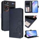 For ZTE nubia Z60 Ultra Litter Panda Embossing RFID Leather Phone Case with Lanyard(Blue) - 1