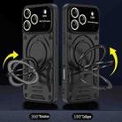 For iPhone 17 Pro Max Large Window MagSafe Holder Phone Case(Black) - 3