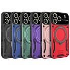For iPhone 17 Pro Max Large Window MagSafe Holder Phone Case(Purple) - 2