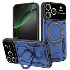 For iPhone 17 Pro Large Window MagSafe Holder Phone Case(Blue) - 1