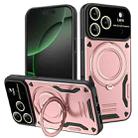 For iPhone 17 Pro Large Window MagSafe Holder Phone Case(Rose Gold) - 1