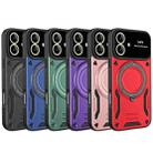 For iPhone 17 Large Window MagSafe Holder Phone Case(Rose Gold) - 2