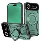 For iPhone 17 Air Large Window MagSafe Holder Phone Case(Green) - 1